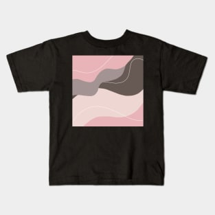 Pink Romance Abstract Pattern Kids T-Shirt